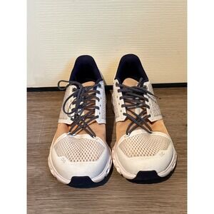 On Running Cloudflyer Women's Stability Shoes White Orange Navy Helion Mesh 9.5